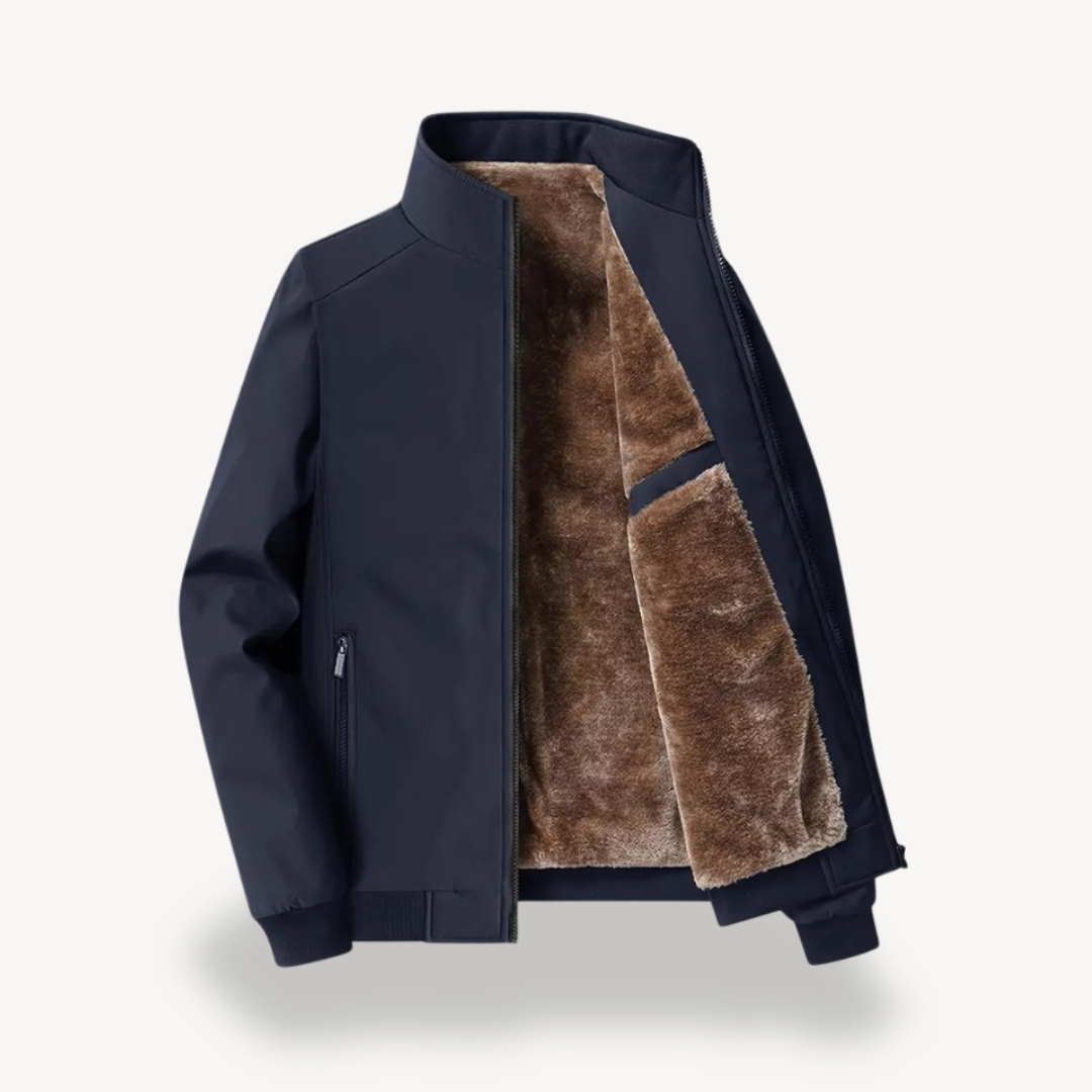 VogeLuxe | Men’s Faux Fur Lined Winter Bomber Jacket 6