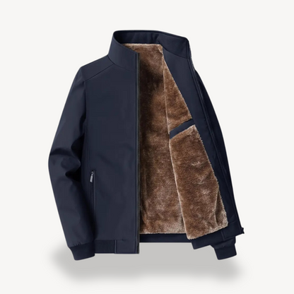 VogeLuxe | Men’s Faux Fur Lined Winter Bomber Jacket 6