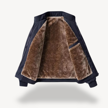 VogeLuxe | Men’s Faux Fur Lined Winter Bomber Jacket 7