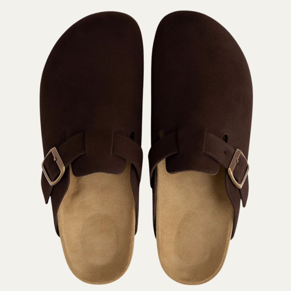 VogeLuxe | Men's Faux Suede Clog with Adjustable Strap 2