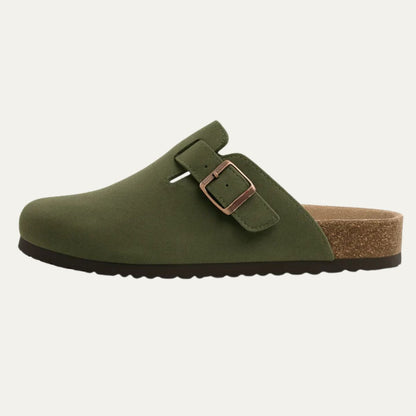 VogeLuxe | Men’s Faux Suede Clogs with Adjustable Strap 0