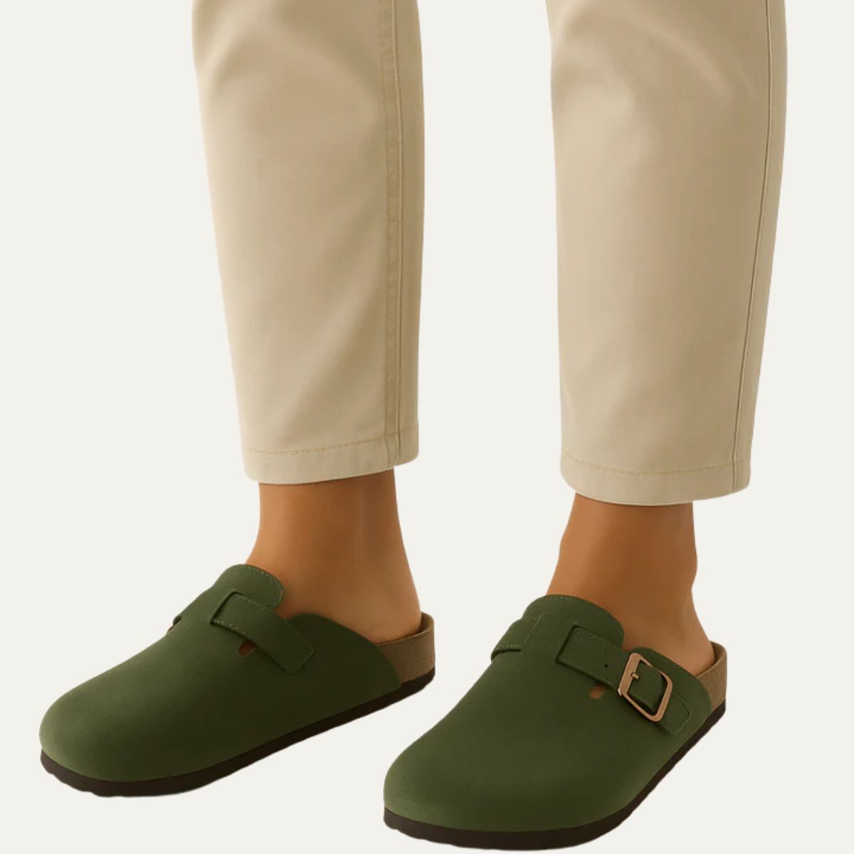 VogeLuxe | Men’s Faux Suede Clogs with Adjustable Strap 3