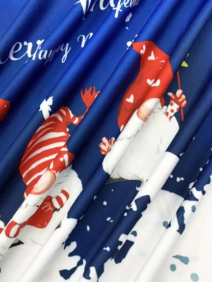 VogeLuxe | Men’s Festive Gnome Quarter-Zip Christmas Polo 5