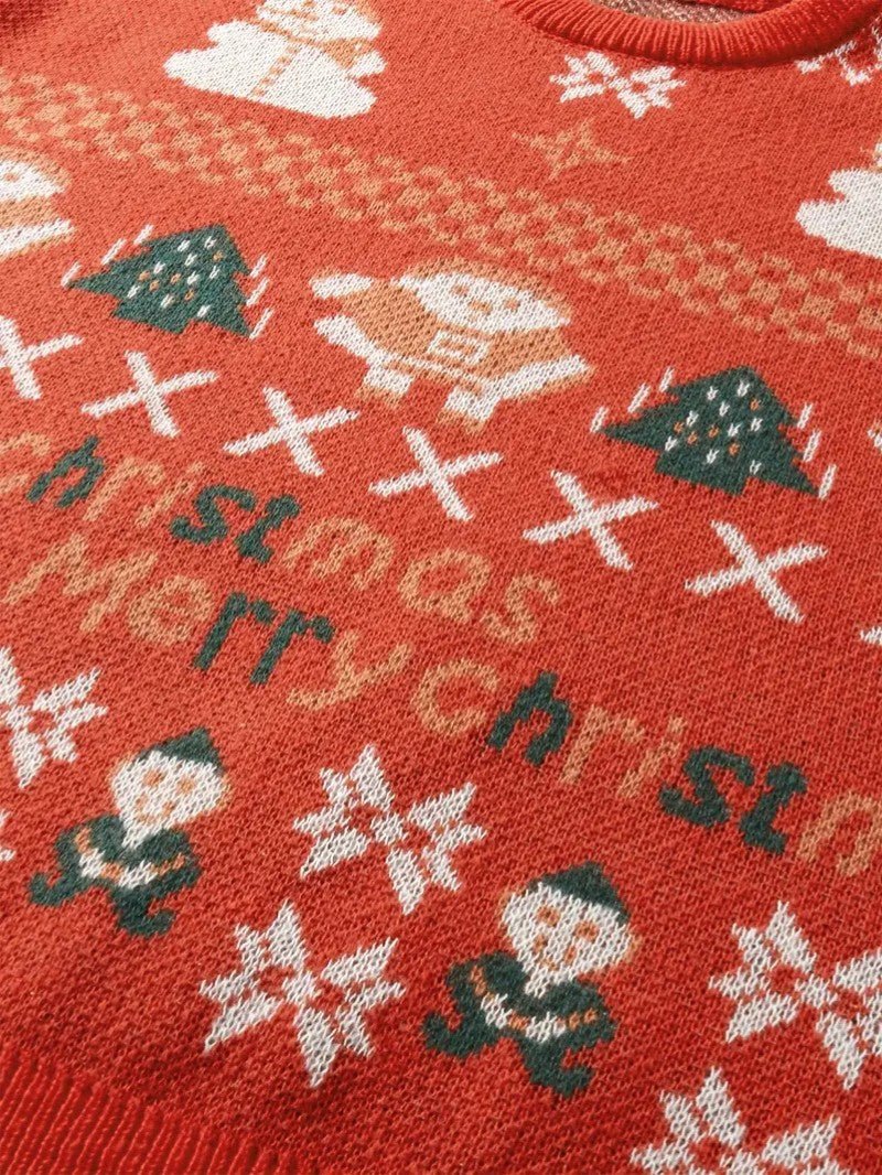 VogeLuxe | Men’s Festive Patchwork Christmas Sweater 2