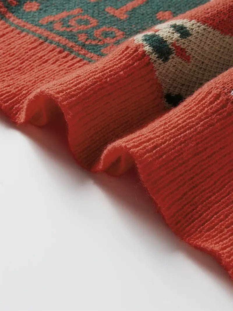 VogeLuxe | Men’s Festive Patchwork Christmas Sweater 7