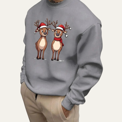 VogeLuxe | Men’s Festive Reindeer Christmas Sweatshirt 7