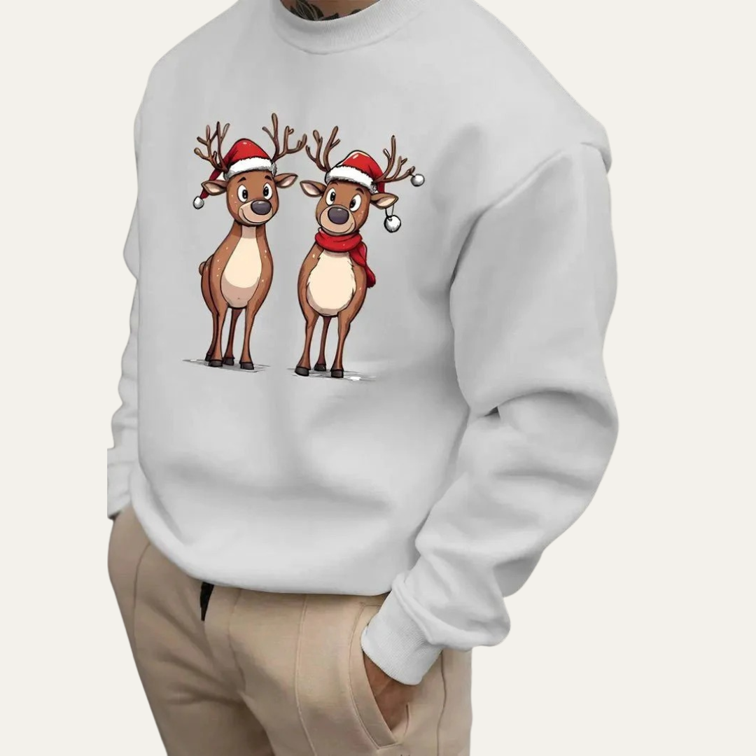 VogeLuxe | Men’s Festive Reindeer Christmas Sweatshirt 8