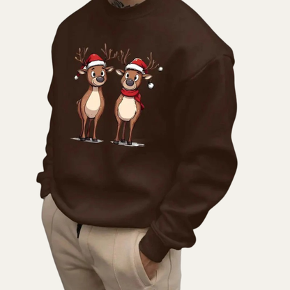 VogeLuxe | Men’s Festive Reindeer Christmas Sweatshirt 9