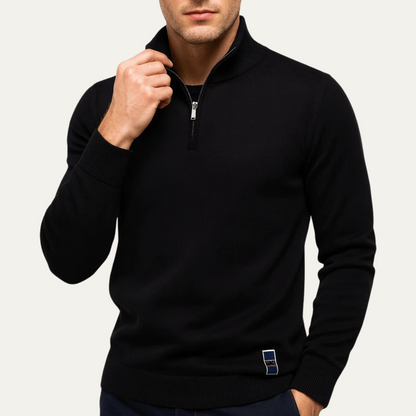 VogeLuxe | Men’s Fine-Gauge Quarter-Zip Sweater 2