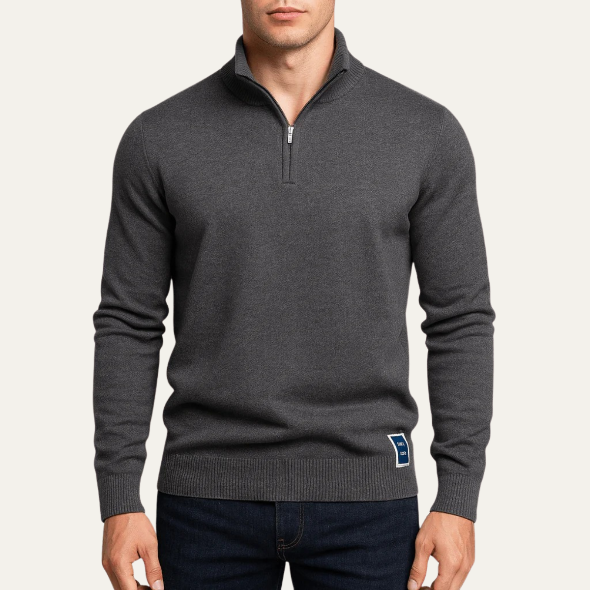 VogeLuxe | Men’s Fine-Gauge Quarter-Zip Sweater 3