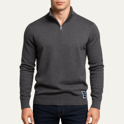 VogeLuxe | Men’s Fine-Gauge Quarter-Zip Sweater 3