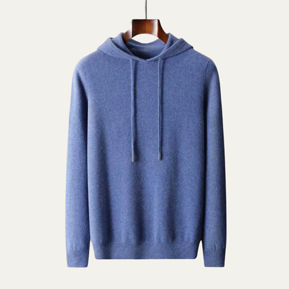 VogeLuxe | Men’s Fine-Knit Hoodie Sweater 1