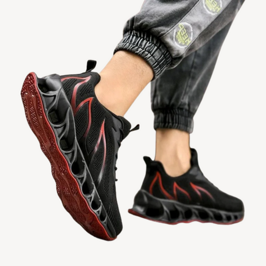 VogeLuxe | Men’s Flame Knit Running Sneakers 0