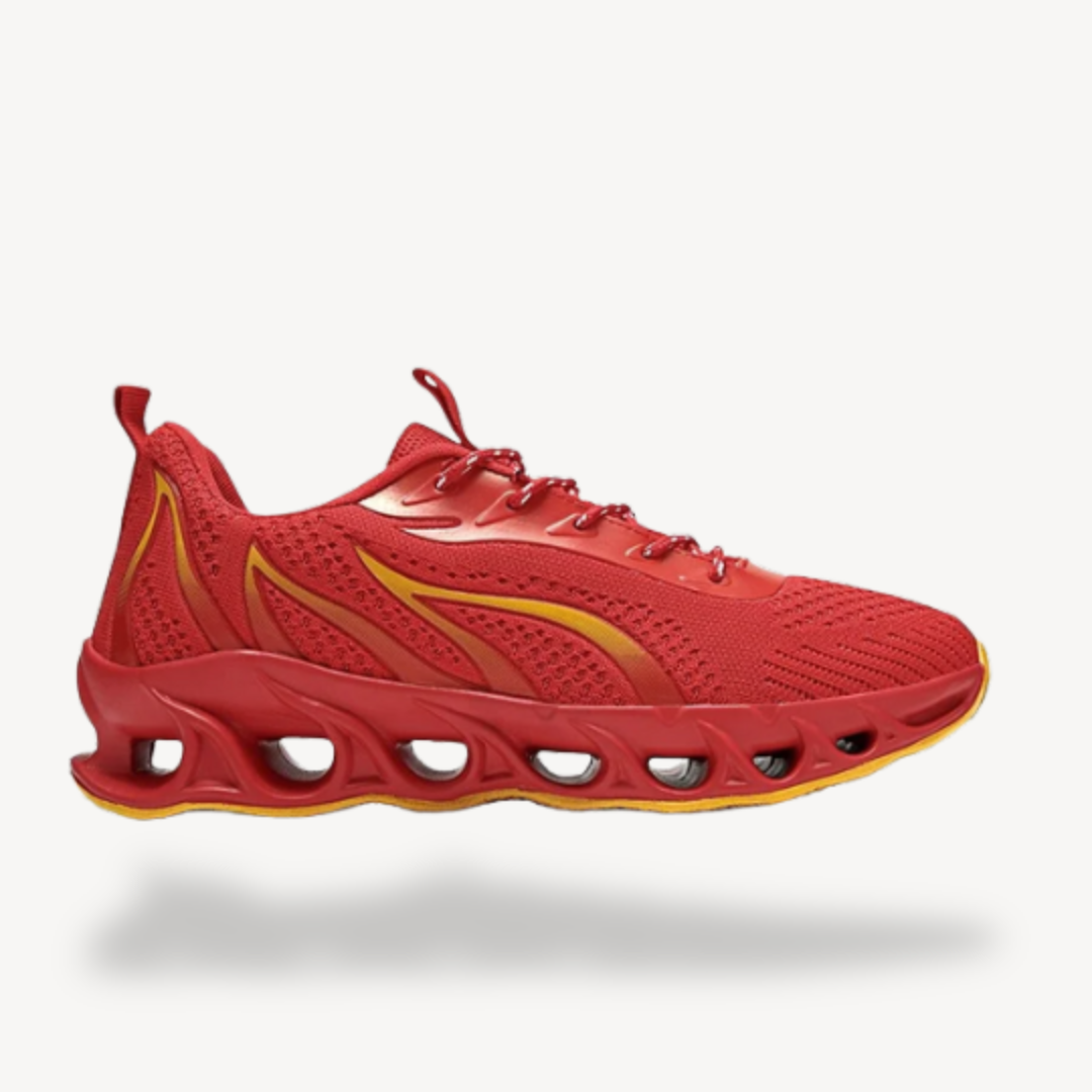 VogeLuxe | Men’s Flame Knit Running Sneakers 4