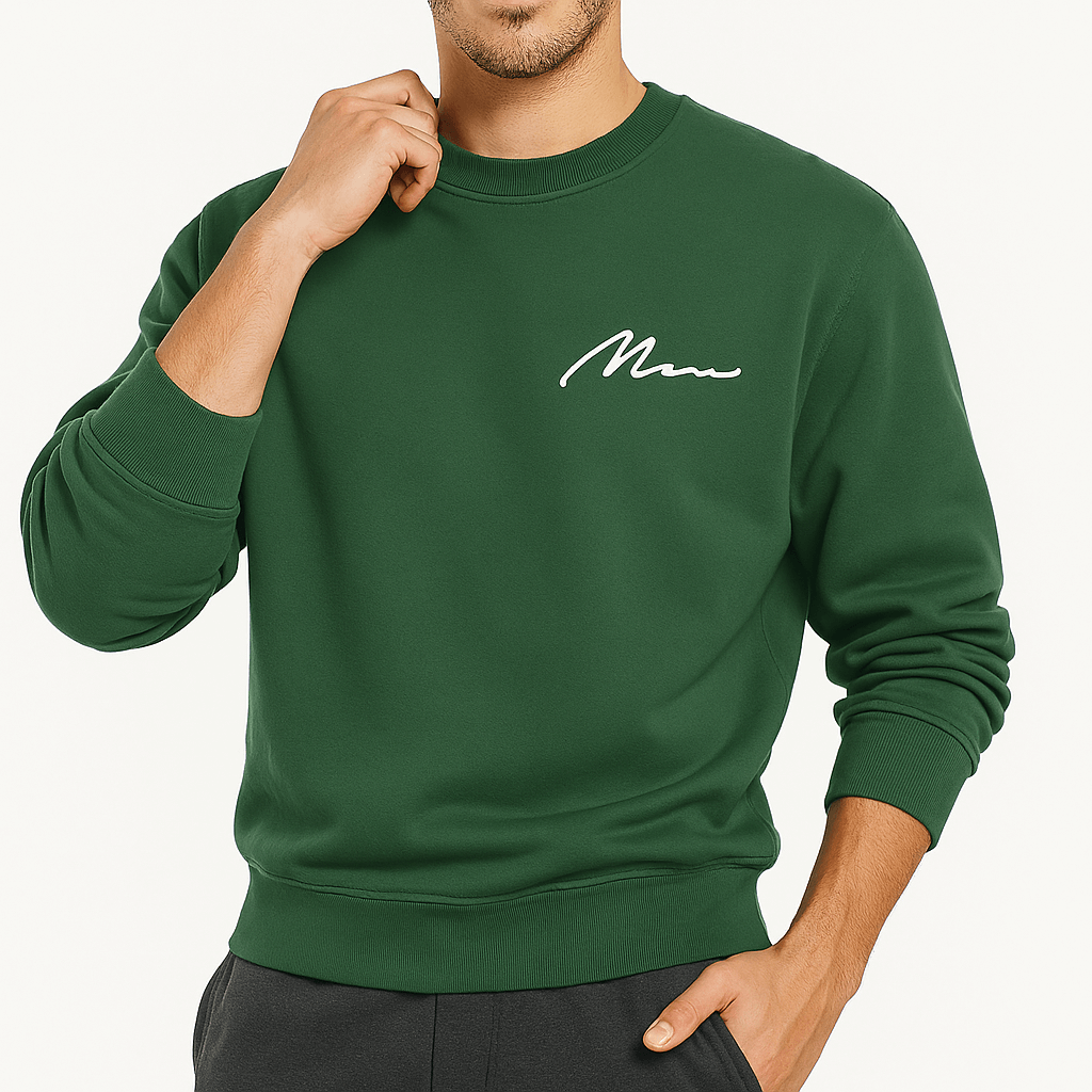 VogeLuxe | Men’s Fleece-Lined Crew Neck Sweatshirt 2