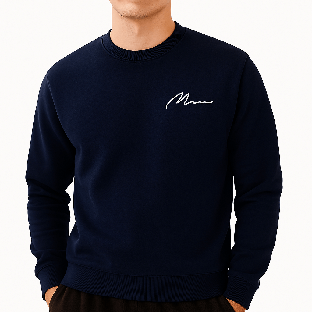 VogeLuxe | Men’s Fleece-Lined Crew Neck Sweatshirt 3