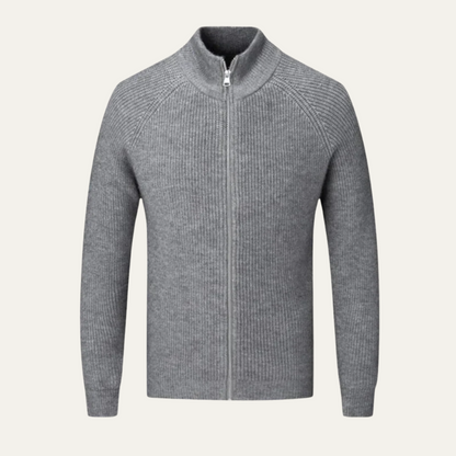 VogeLuxe | Men’s Full-Zip Cardigan with Raglan Sleeves 1