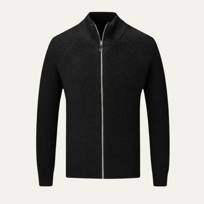VogeLuxe | Men’s Full-Zip Cardigan with Raglan Sleeves 2