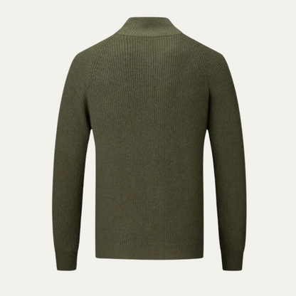 VogeLuxe | Men’s Full-Zip Cardigan with Raglan Sleeves 4