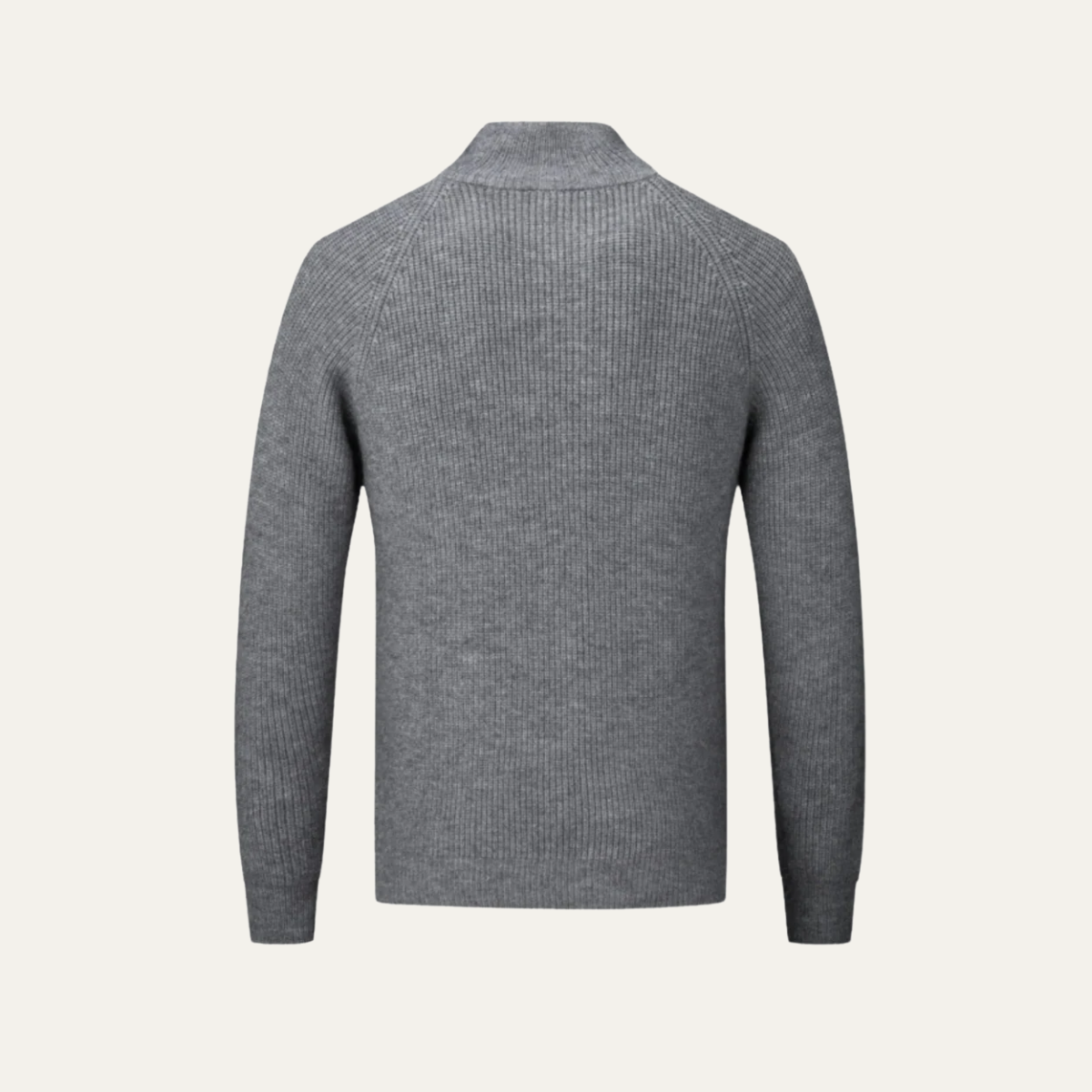 VogeLuxe | Men’s Full-Zip Cardigan with Stand-Up Collar 5