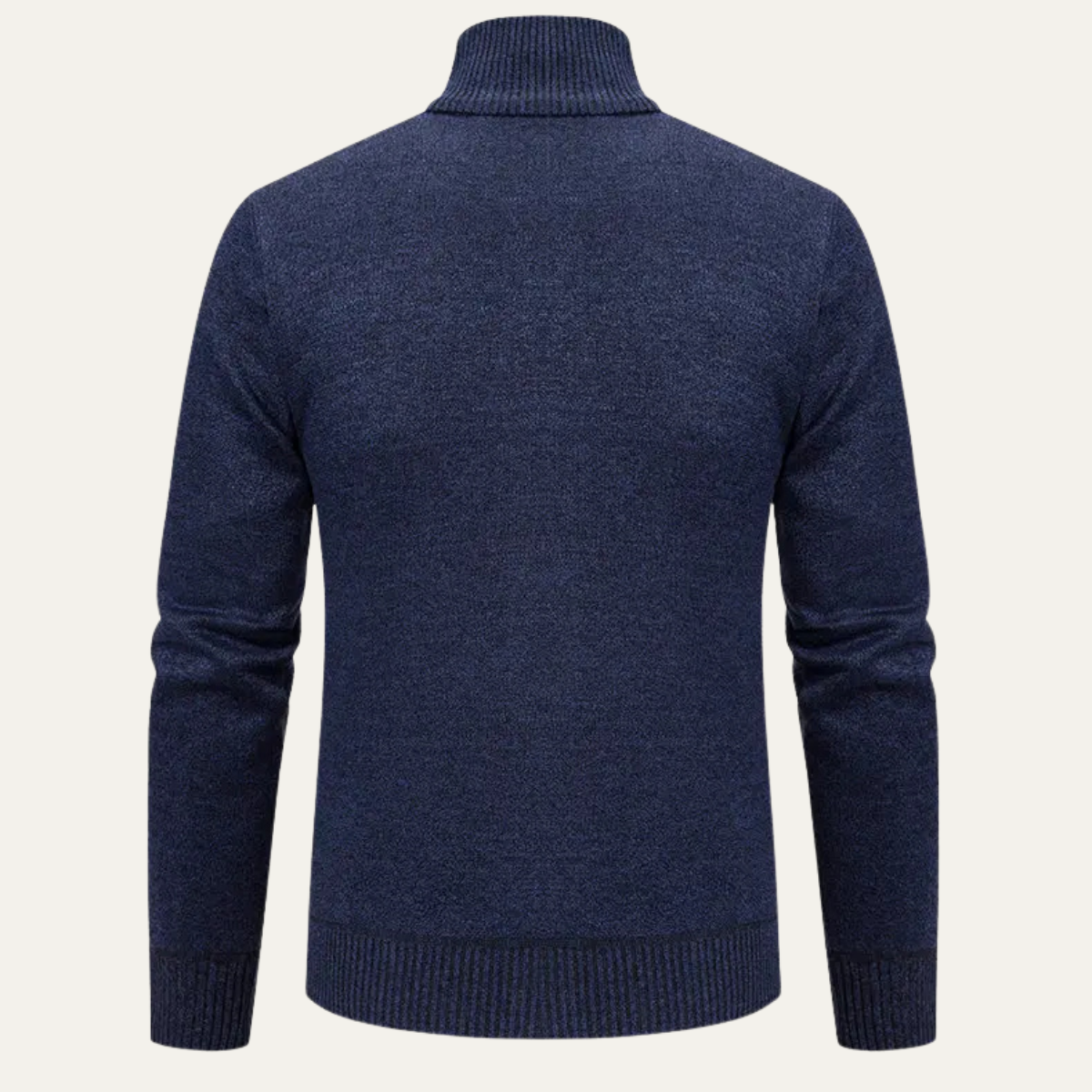 VogeLuxe | Men’s Full-Zip Diamond Knit Sweater Jacket 2