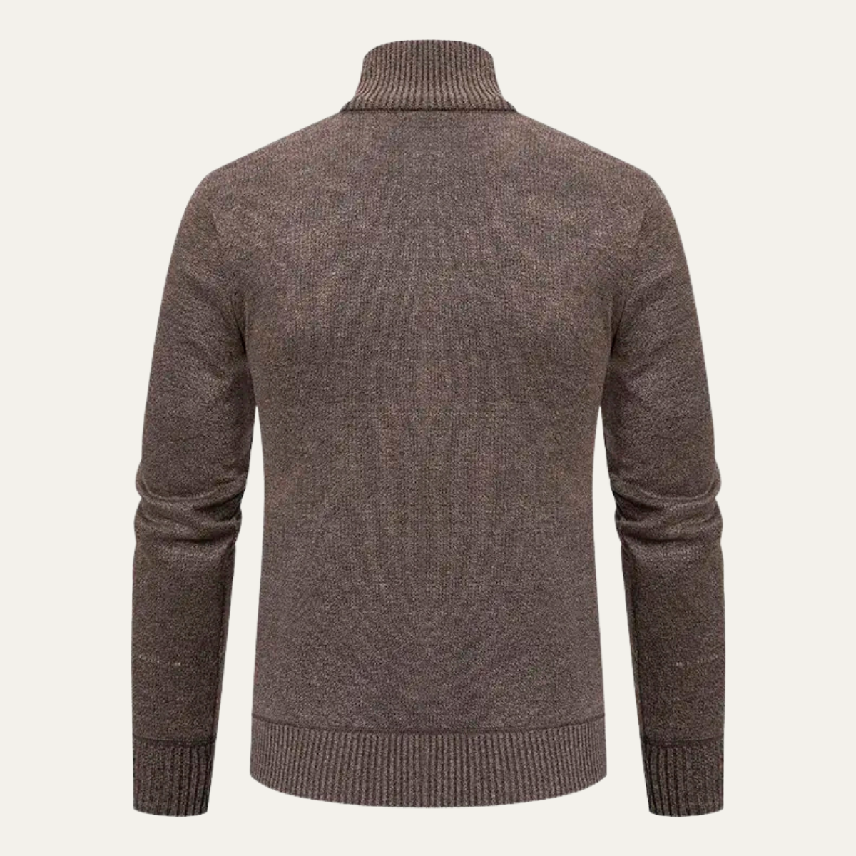 VogeLuxe | Men’s Full-Zip Diamond Knit Sweater Jacket 6