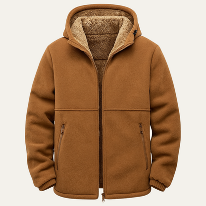 VogeLuxe | Men’s Full-Zip Hooded Fleece Jacket 1