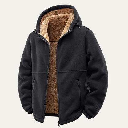 VogeLuxe | Men’s Full-Zip Hooded Fleece Jacket 4