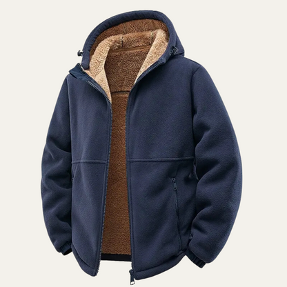 VogeLuxe | Men’s Full-Zip Hooded Fleece Jacket 5