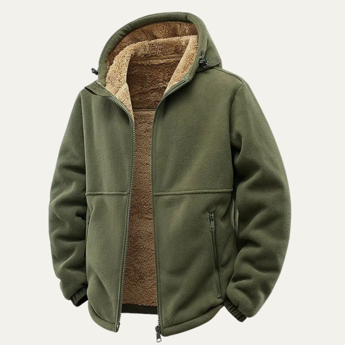 VogeLuxe | Men’s Full-Zip Hooded Fleece Jacket 6