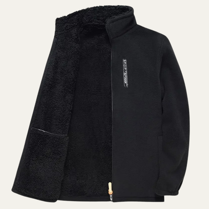 VogeLuxe | Men’s Full-Zip Sherpa Fleece Jacket 4
