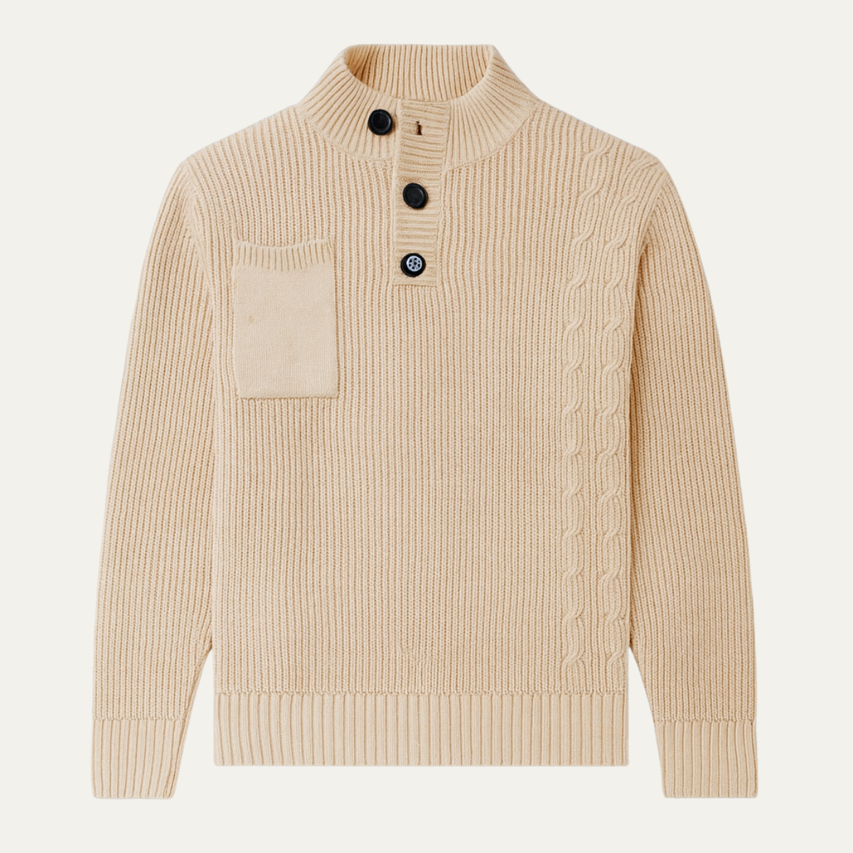 VogeLuxe | Men’s Full-Zip Stand Collar Jacket 1