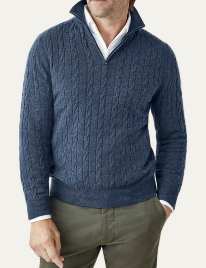 VogeLuxe | Men’s Funnel Neck Knitted Sweater 0