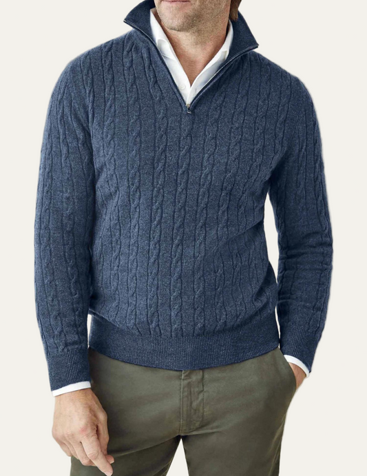 VogeLuxe | Men’s Funnel Neck Knitted Sweater 0