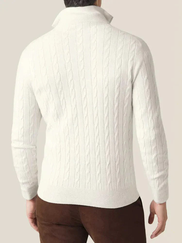 VogeLuxe | Men’s Funnel Neck Knitted Sweater 8