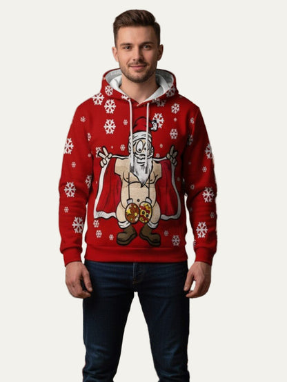 VogeLuxe | Men’s Funny Santa Christmas Hoodie 0