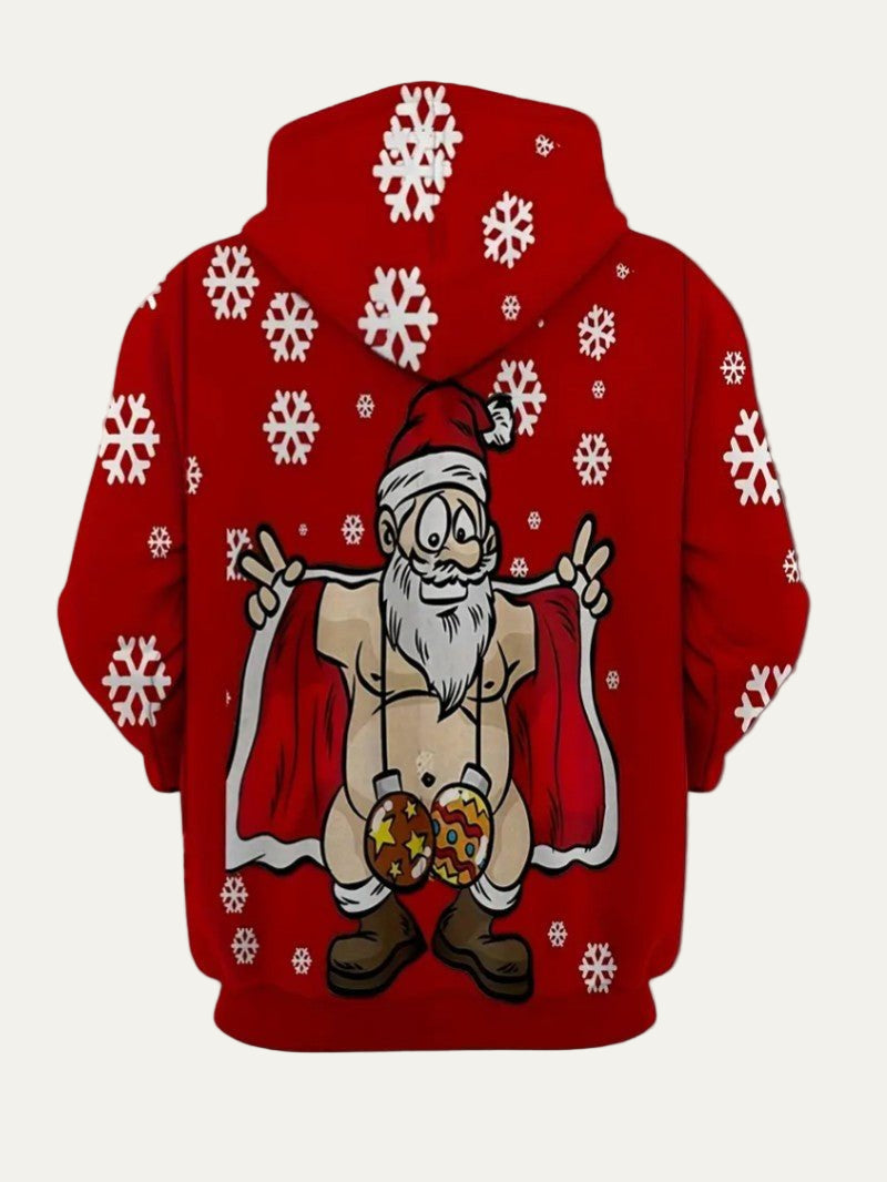 VogeLuxe | Men’s Funny Santa Christmas Hoodie 4