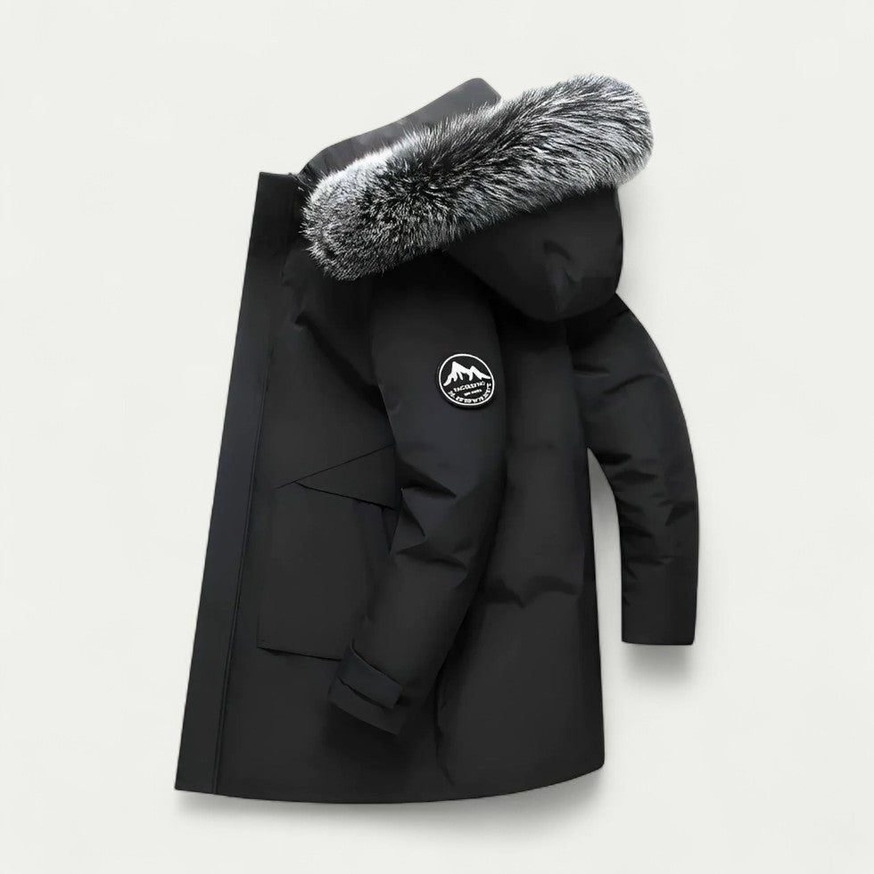 VogeLuxe | Men’s Fur-Trimmed Long Winter Parka 0