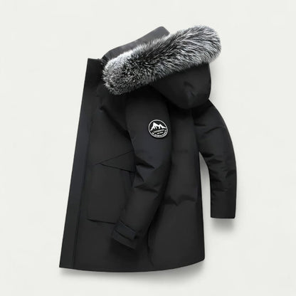 VogeLuxe | Men’s Fur-Trimmed Long Winter Parka 0