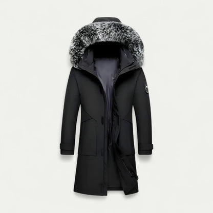 VogeLuxe | Men’s Fur-Trimmed Long Winter Parka 2