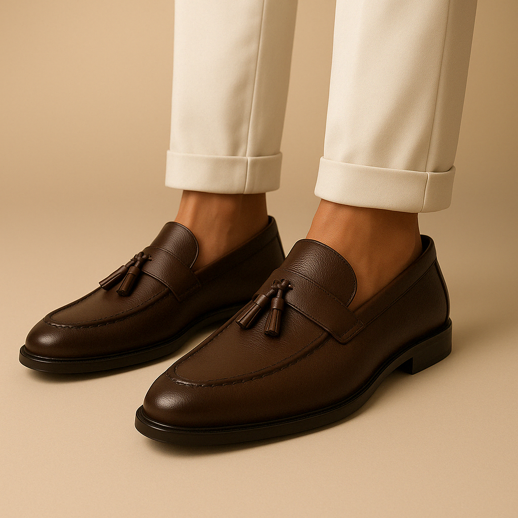 VogeLuxe | Men’s Genuine Leather Oxford Loafers 2