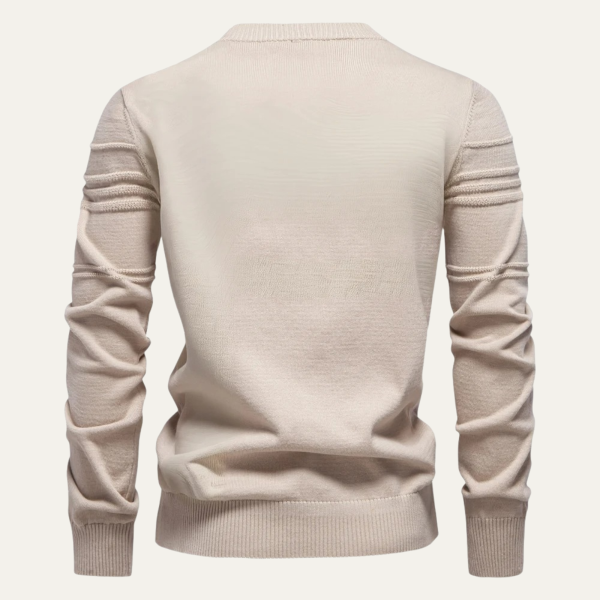 VogeLuxe | Men’s Grid Pattern Crewneck Sweater 2