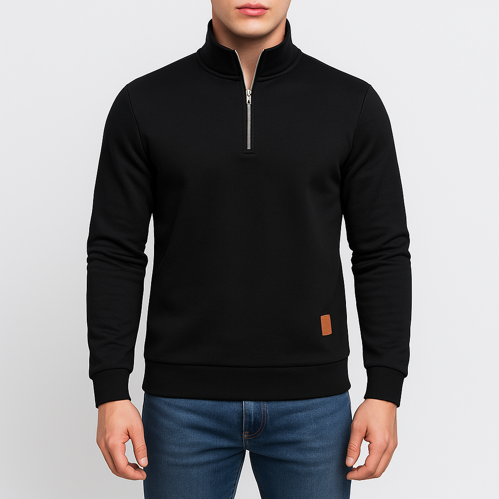 VogeLuxe | Men’s Half-Zipper Turtleneck Pullover 0