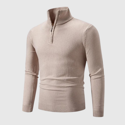VogeLuxe | Men’s Half Zipper Cotton Knitted Sweater 0
