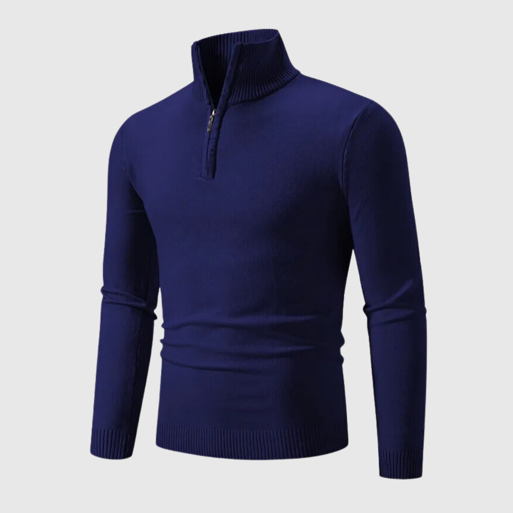 VogeLuxe | Men’s Half Zipper Cotton Knitted Sweater 3