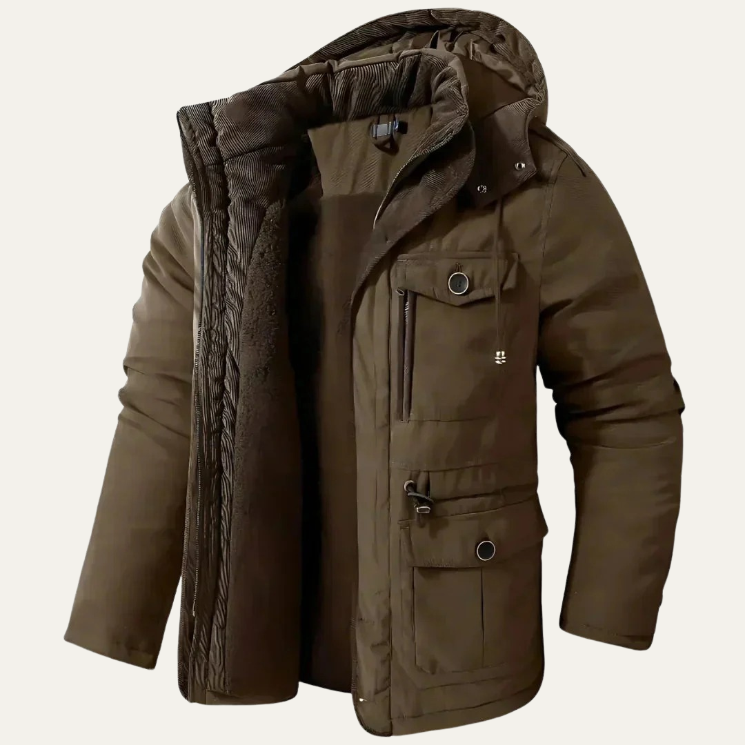 VogeLuxe | Men’s Heavy Hooded Utility Parka 4