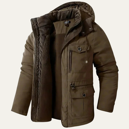 VogeLuxe | Men’s Heavy Hooded Utility Parka 4