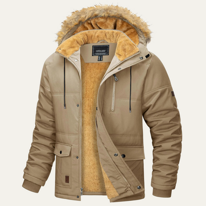 VogeLuxe | Men’s Heavyweight Hooded Sherpa Parka 3