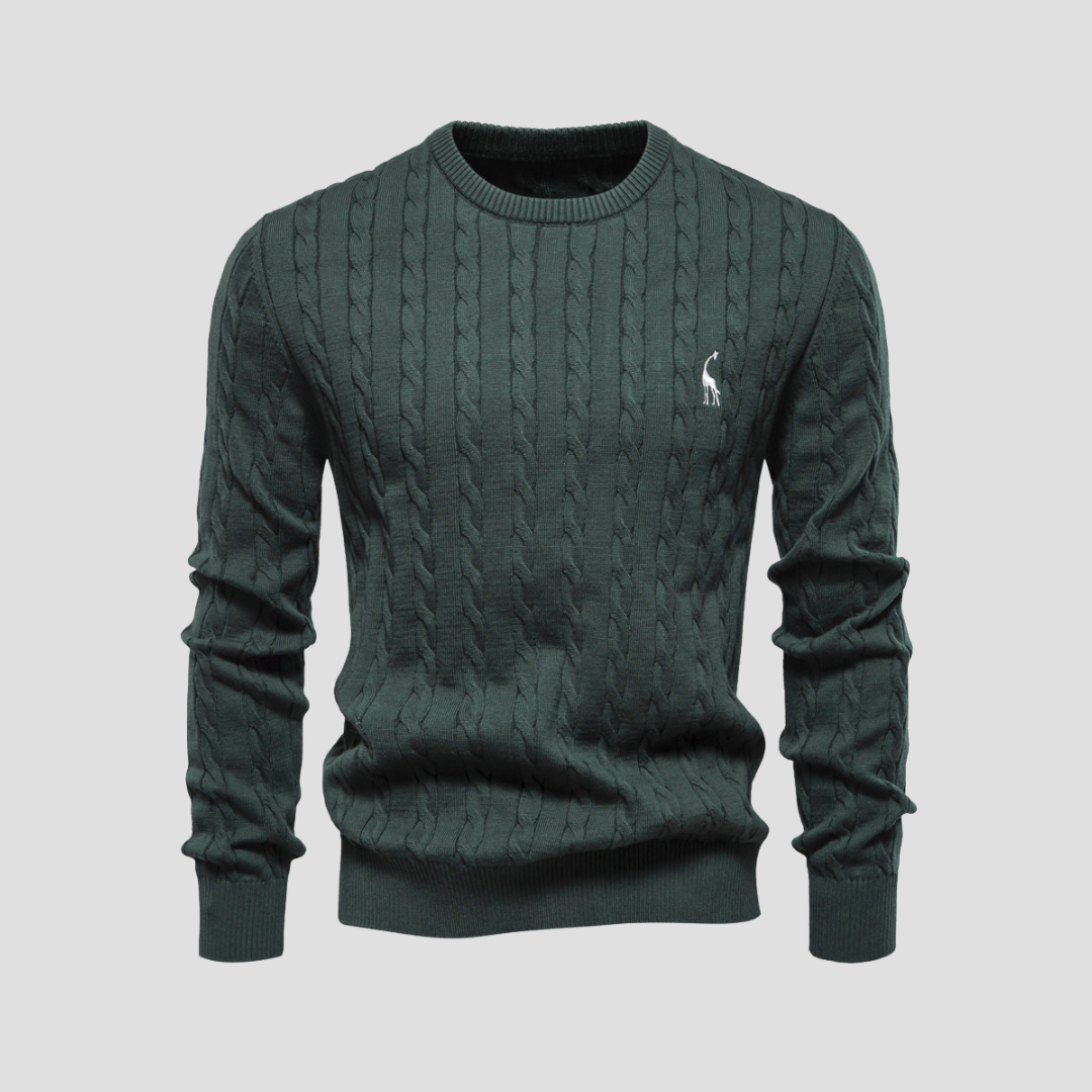 VogeLuxe | Men’s Heritage Cable Knit Sweater 10