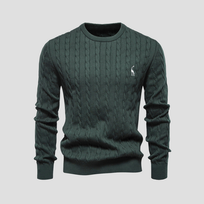 VogeLuxe | Men’s Heritage Cable Knit Sweater 10